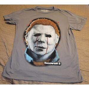 Halloween II Michael Myers T-Shirt Men’s XL Horror Movie Gray